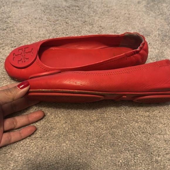 Tory Burch Minnie travel flat red size 7.5 - Picture 4 of 5